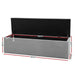 Artiss Storage Ottoman Blanket Box 140cm Linen Grey -Home Living Store - -  