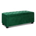 Artiss Storage Ottoman Blanket Box 140cm Velvet Green -Home Living Store - -  