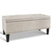 Artiss Storage Ottoman Blanket Box 96cm Linen Taupe -Home Living Store - -  