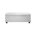 Artiss Storage Ottoman Blanket Box 97cm Leather White -Home Living Store - -  
