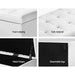 Artiss Storage Ottoman Blanket Box 97cm Leather White -Home Living Store - -  