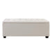 Artiss Storage Ottoman Blanket Box 97cm Linen Beige -Home Living Store - -  