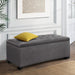 Artiss Storage Ottoman Blanket Box 97cm Linen Grey -Home Living Store - -  