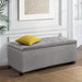 Artiss Storage Ottoman Blanket Box 97cm Linen Light Grey -Home Living Store - -  