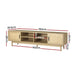 Artiss TV Cabinet Entertainment Unit 180cm Rattan Cole -Home Living Store - -  