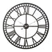 Artiss Wall Clock 60CM Large Roman Numerals Round Metal Luxury Wall Clocks Home Decor Black -Home Living Store - -  