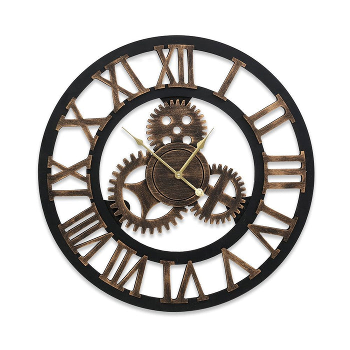 Artiss Wall Clock 80CM Large Modern Vintage Retro Luxury Art Metal Home Decor -Home Living Store - -  