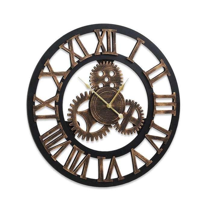 Artiss Wall Clock 80CM Large Modern Vintage Retro Luxury Art Metal Home Decor -Home Living Store - -  