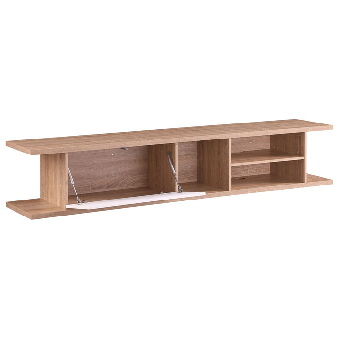 Auldrin 200cm Floating Entertainment Unit, TV Unit, Wall Mount Oak by Tauris -Home Living Store - -  