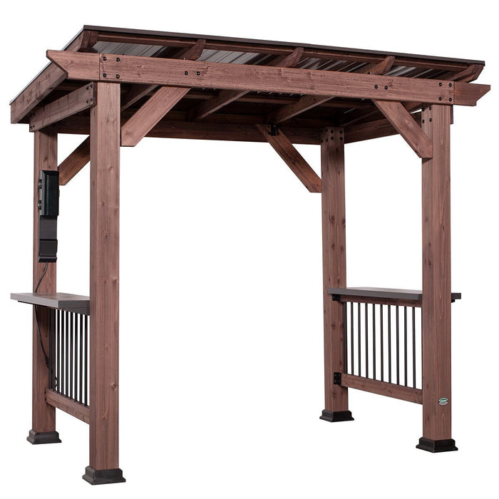 Backyard Discovery Saxony Grill/BBQ Electric Gazebo -Home Living Store - -  