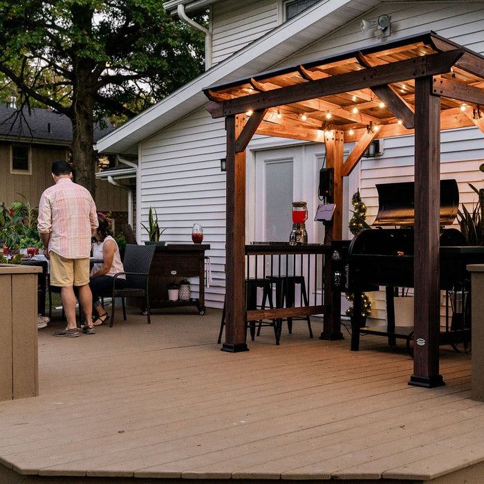 Backyard Discovery Saxony Grill/BBQ Electric Gazebo -Home Living Store - -  
