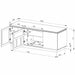 BROADWAY1800BLK Entertainment Unit by Tauris™ -Home Living Store - -  