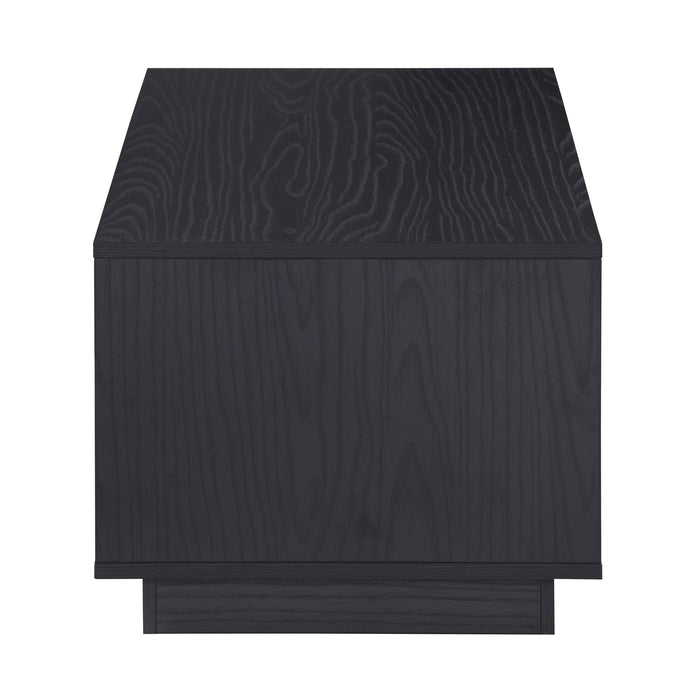Tauris BURBANKCTBO Coffee Table – Black Oak Finish with Drawers & Shelves