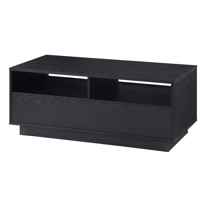 Tauris BURBANKCTBO Coffee Table – Black Oak Finish with Drawers & Shelves