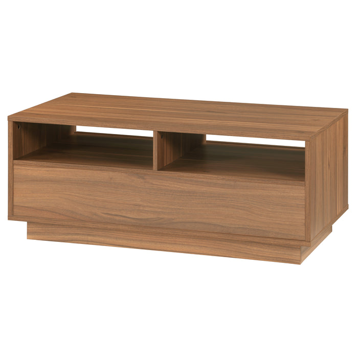 Tauris BURBANKCTWAL Coffee Table – Walnut Finish with Drawers & Shelves