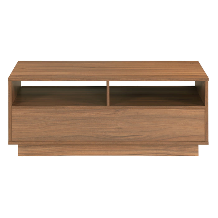 Tauris BURBANKCTWAL Coffee Table – Walnut Finish with Drawers & Shelves