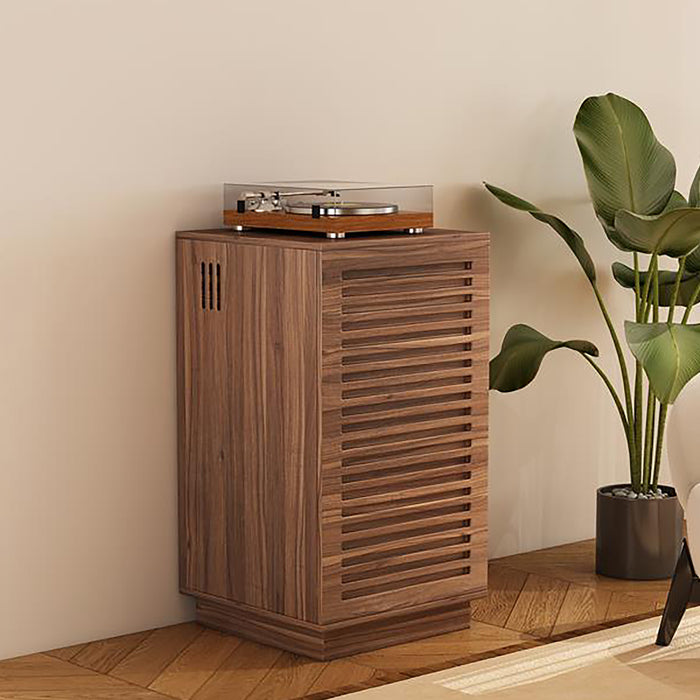 BURBANK HIFI Unit – Classic Walnut Audio Cabinet with Ventilated Slotted Doors by Tauris