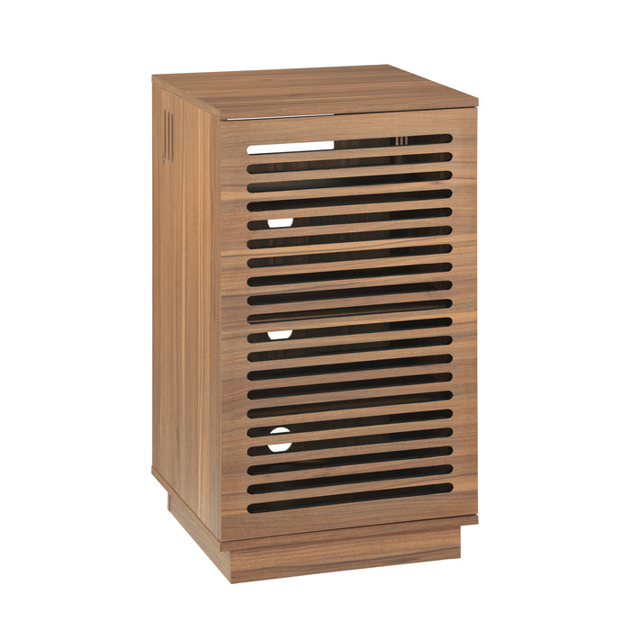 BURBANK HIFI Unit – Classic Walnut Audio Cabinet with Ventilated Slotted Doors by Tauris