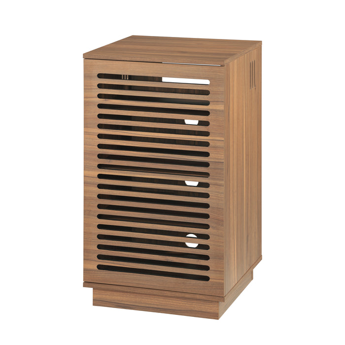 BURBANK HIFI Unit – Classic Walnut Audio Cabinet with Ventilated Slotted Doors by Tauris