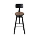 Artiss Bar Stools Adjustable Wood Stool w/Backrest -Home Living Store - -  