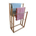 Bamboo Towel Bar Metal Holder Rack 3-Tier Freestanding for Bathroom and Bedroom -Home Living Store - -  