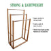 Bamboo Towel Bar Metal Holder Rack 3-Tier Freestanding for Bathroom and Bedroom -Home Living Store - -  