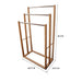 Bamboo Towel Bar Metal Holder Rack 3-Tier Freestanding for Bathroom and Bedroom -Home Living Store - -  