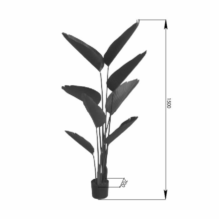 Banana Palm 150cm Artificial Plant by Criterion -Home Living Store - -  