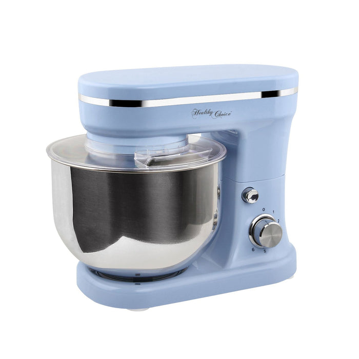 1200W Mix Master 5L Kitchen Stand Mixer w/Bowl/Whisk/Beater - Blue-#product_category#-Home Living Store