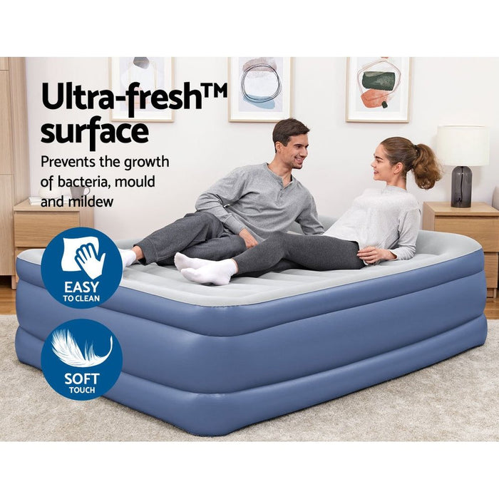 Bestway Air Bed Beds Queen Mattress Inflatable TRITECH Airbed -Home Living Store - -  