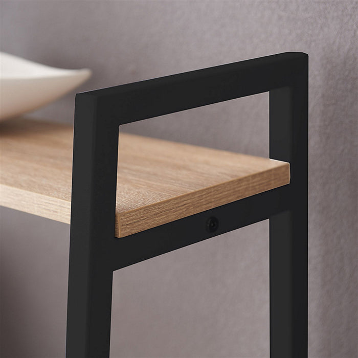 ASPECT 1300 Bookcase Oak/Black by Workzone™ -Home Living Store - -  