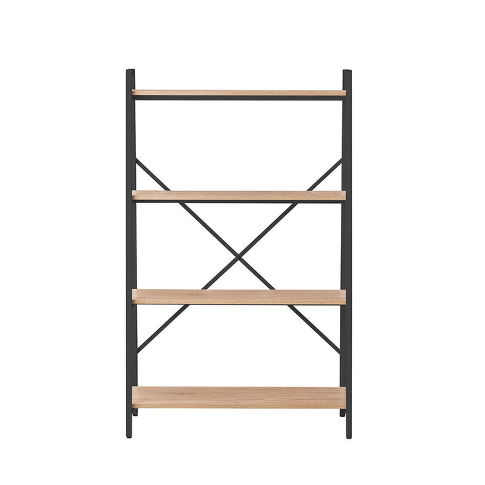 ASPECT 1300 Bookcase Oak/Black by Workzone™ -Home Living Store - -  