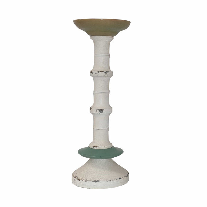 Blue Base Antique Candle Holder by Urban Style -Home Living Store - -  