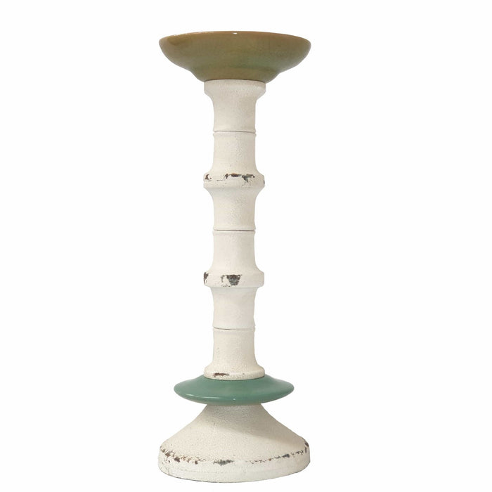 Blue Base Antique Candle Holder by Urban Style -Home Living Store - -  