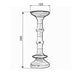 Blue Base Antique Candle Holder by Urban Style -Home Living Store - -  