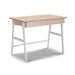 Borg 1000mm Metal Desk with Drawer - White with Oak Top -Home Living Store - -  