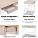 Borg 1000mm Metal Desk with Drawer - White with Oak Top -Home Living Store - -  