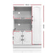 Buffet Sideboard Cabinet Storage Cupboard Doors White Kitchen Hallway -Home Living Store - -  