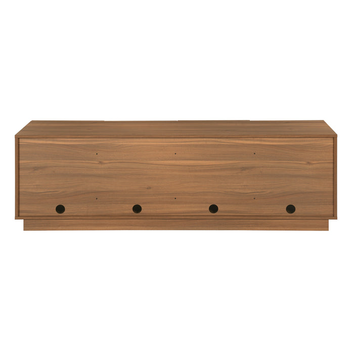 Tauris BURBANK2000WAL TV Unit – 2000mm Extra Deep Walnut Cabinet with Slotted Doors