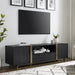 CAPRI Entertainment Unit, TV Cabinet, TV Unit - Black Oak, Gold by Criterion - Home Living Store - Entertainment Unit