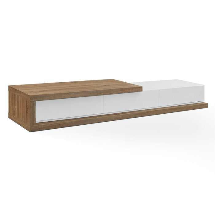 CONCERTINA Expandable TV Cabinet Oak by Criterion™ -Home Living Store - -  