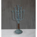 Candelabra Candle Holder Blue Rustic Finish by Urban Style -Home Living Store - -  