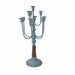 Candelabra Candle Holder Blue Rustic Finish by Urban Style -Home Living Store - -  