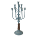 Candelabra Candle Holder Blue Rustic Finish by Urban Style -Home Living Store - -  