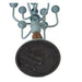Candelabra Candle Holder Blue Rustic Finish by Urban Style -Home Living Store - -  
