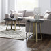 Capri Round Coffee Table - Black Oak, Gold by Criterion - Home Living Store - Coffee Table
