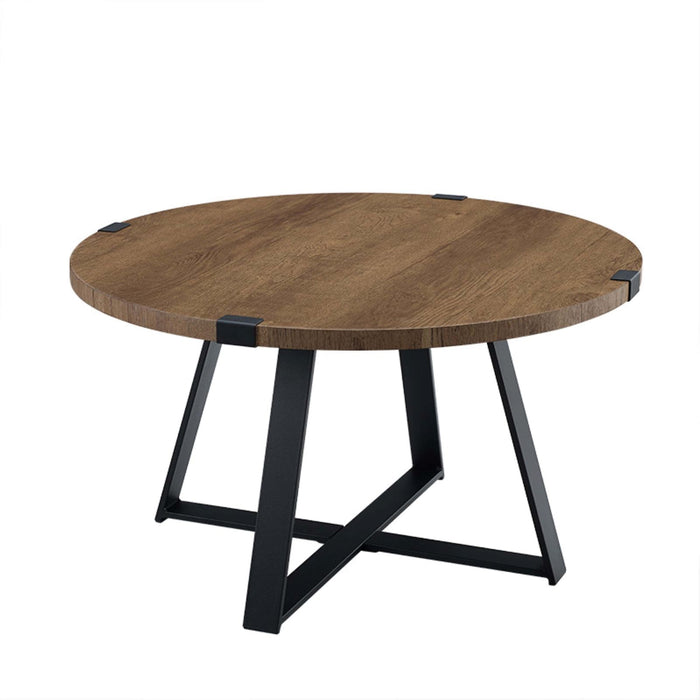 Capri Round Coffee Table - Dark Oak by Criterion - Home Living Store - Coffee Table