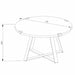 Capri Round Coffee Table - Dark Oak by Criterion - Home Living Store - Coffee Table