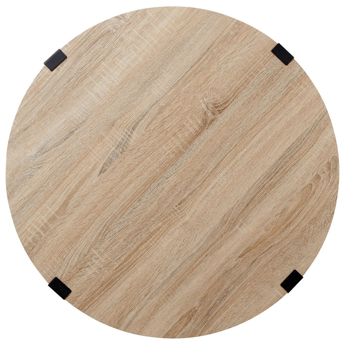 Capri Round Coffee Table - Oak by Criterion - Home Living Store - Coffee Table