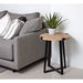 Capri Round End Table - Oak by Criterion - Home Living Store - End Table